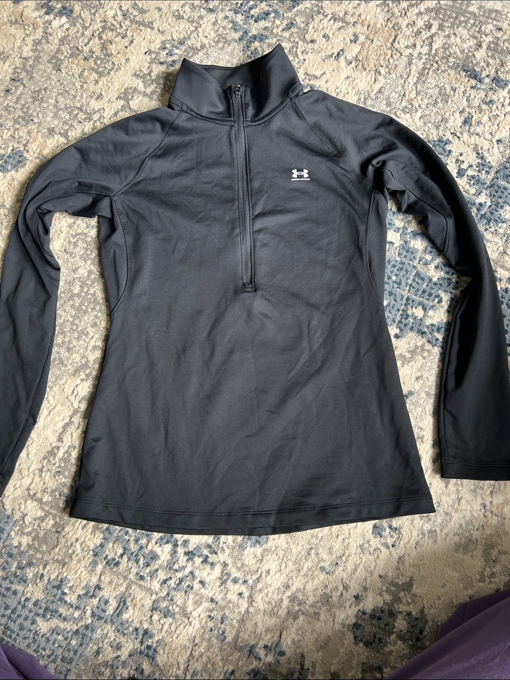 Under Armour Black Half-Zip Athletic Top